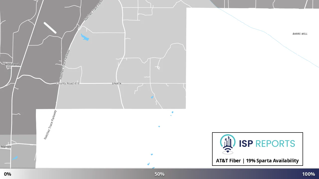 Sparta, MS map of internet availability