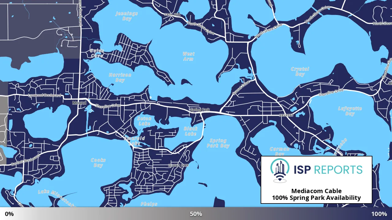 Spring Park, MN map of internet availability