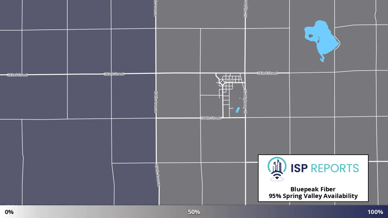 Spring Valley, SD map of internet availability