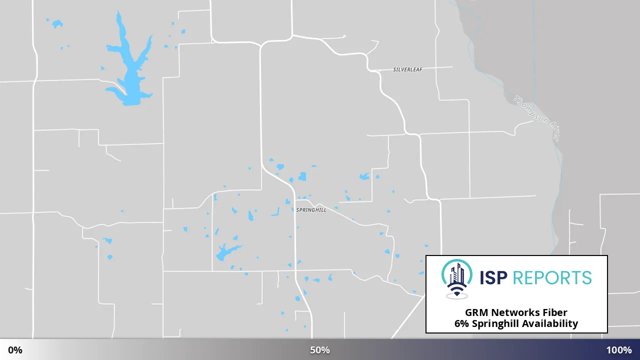 Springhill, MO map of internet availability