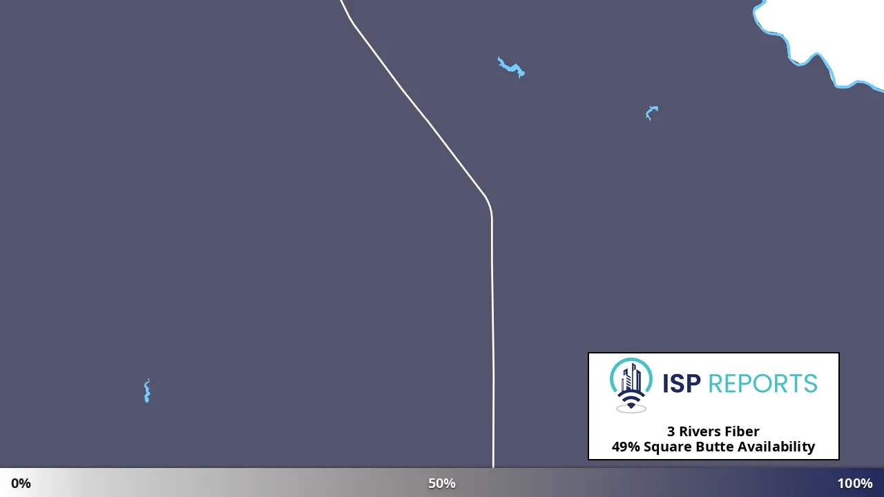 Square Butte, MT map of internet availability