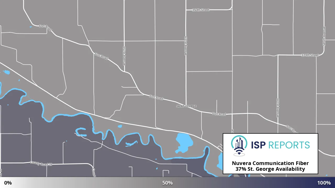 St. George, MN map of internet availability