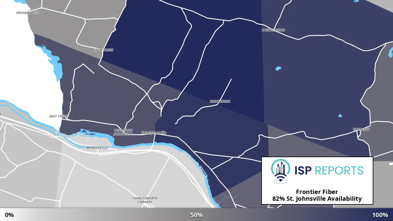 St. Johnsville, NY map of internet availability