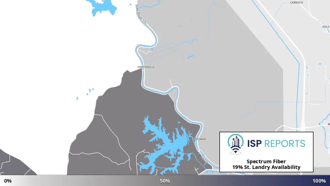 St. Landry, LA map of internet availability