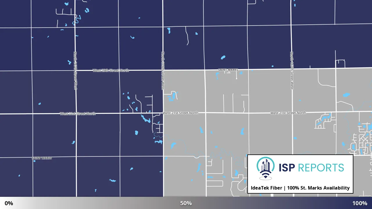 St. Marks, KS map of internet availability