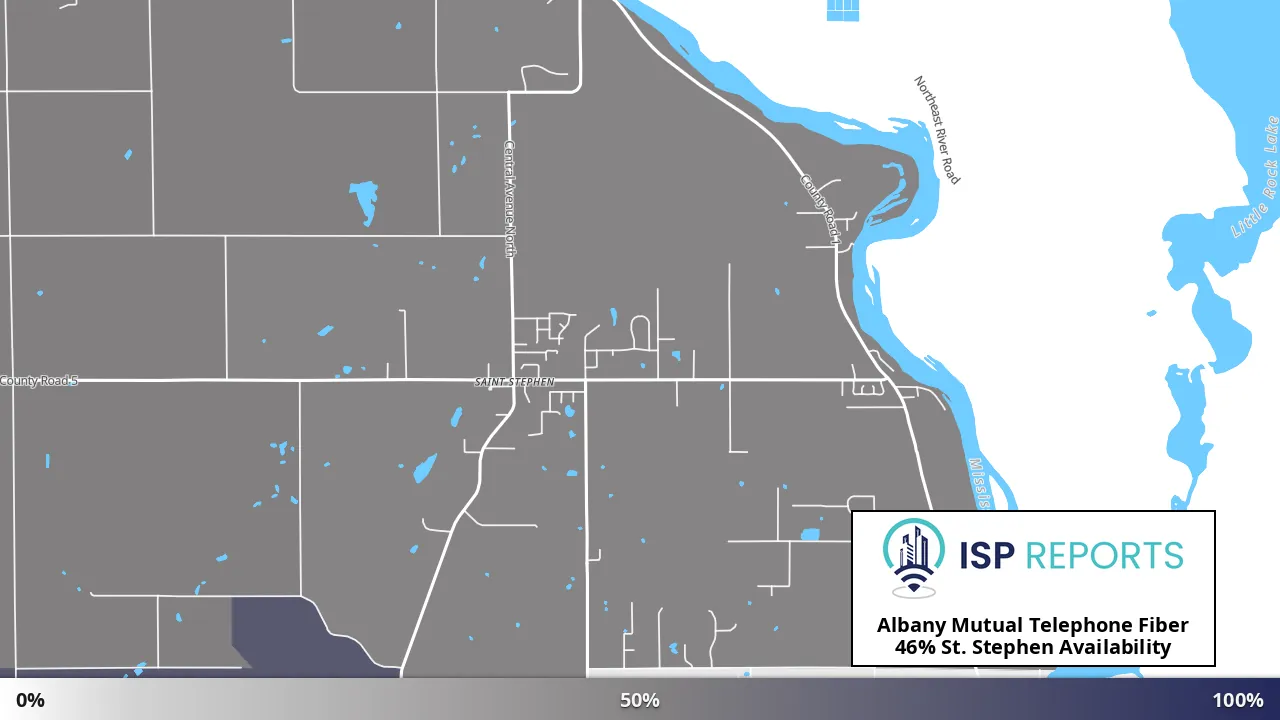 St. Stephen, MN map of internet availability