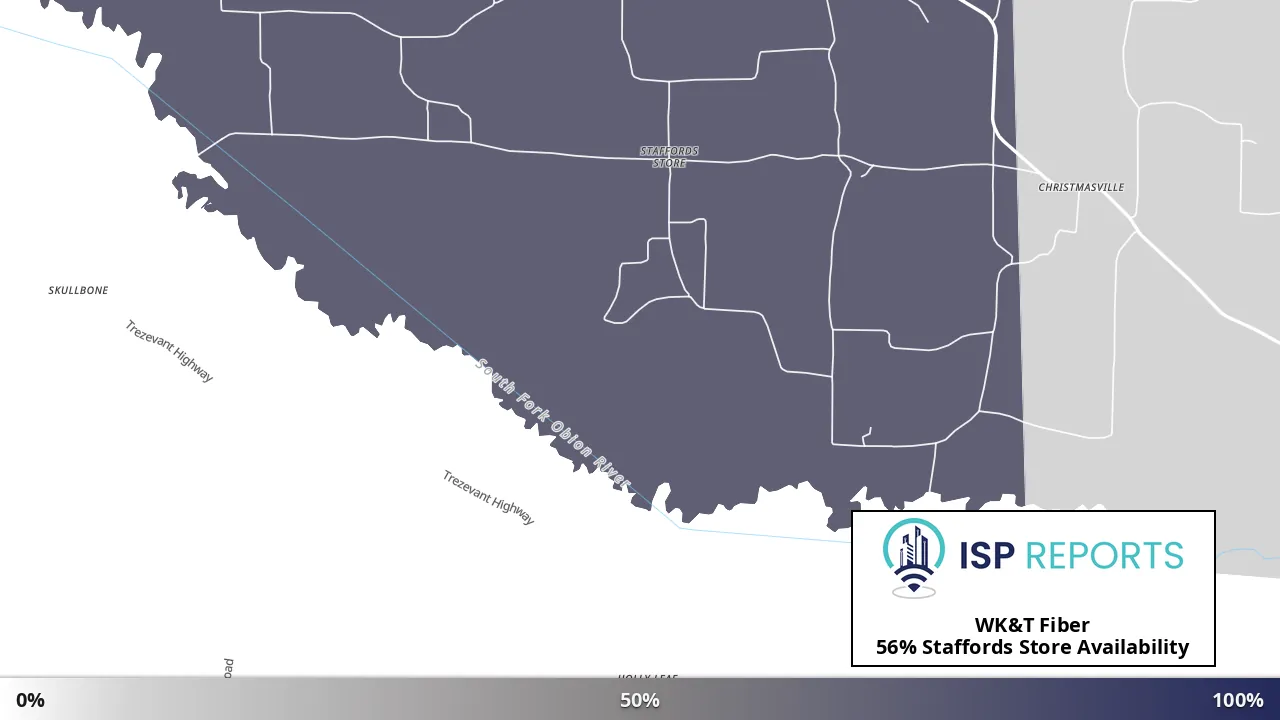 Staffords Store, TN map of internet availability
