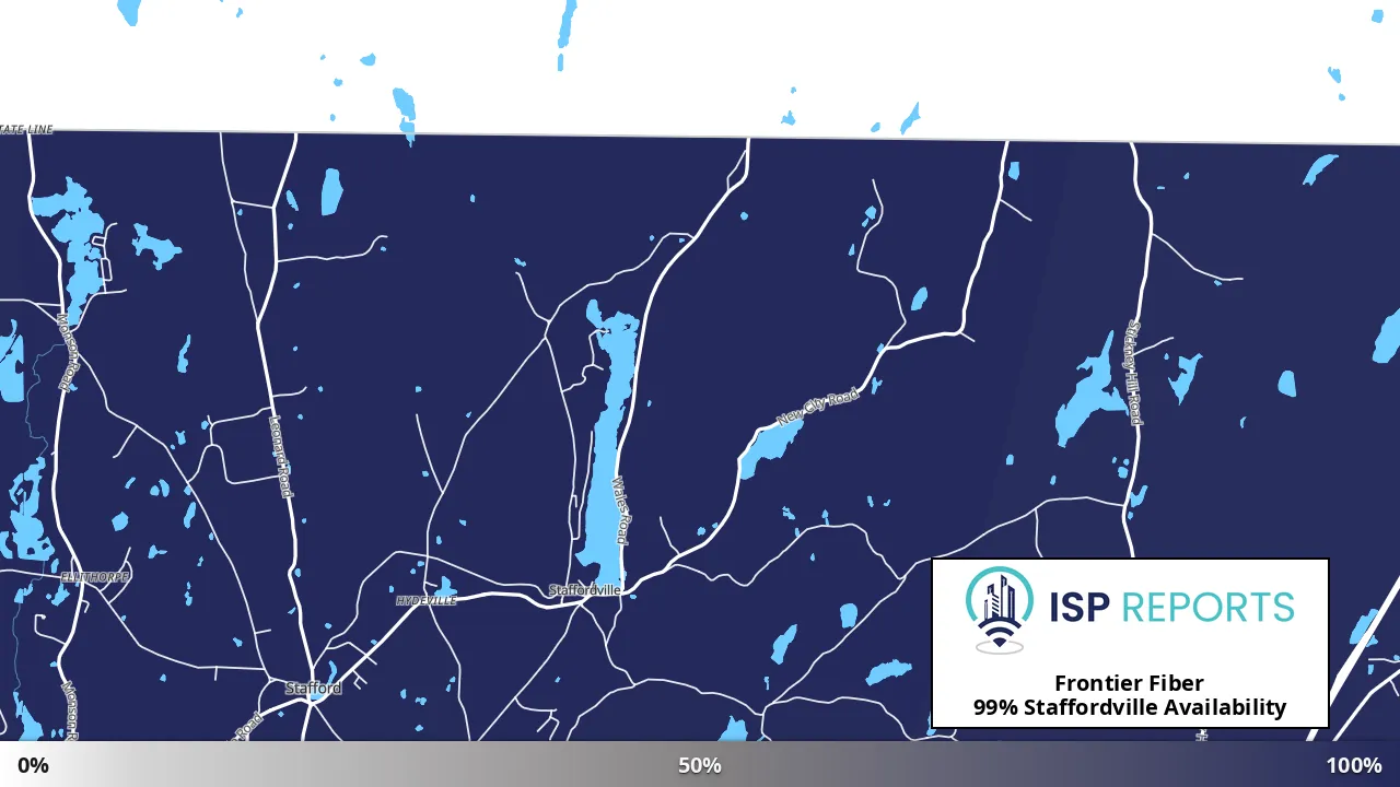 Staffordville, CT map of internet availability