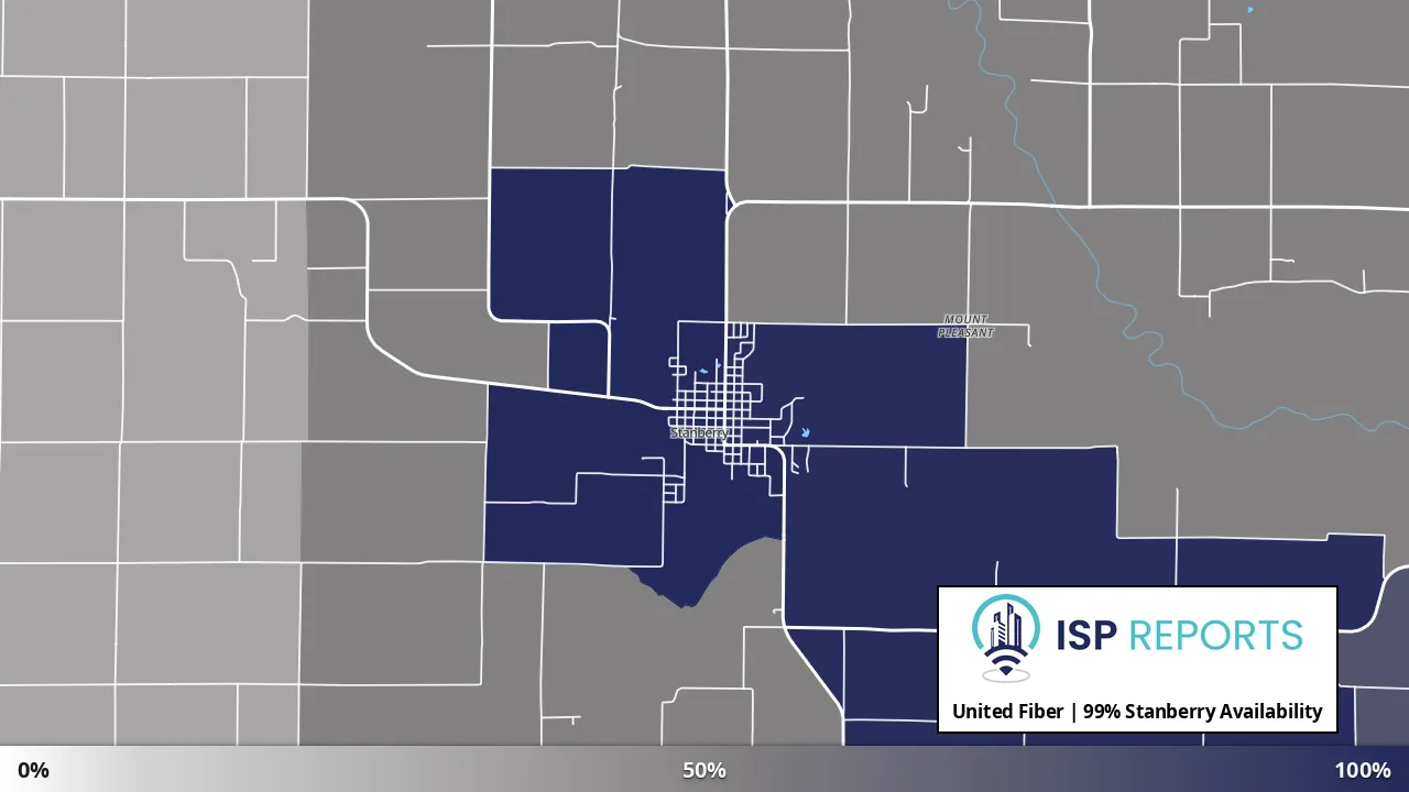 Stanberry, MO map of internet availability