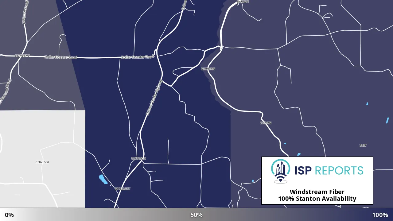 Stanton, PA map of internet availability
