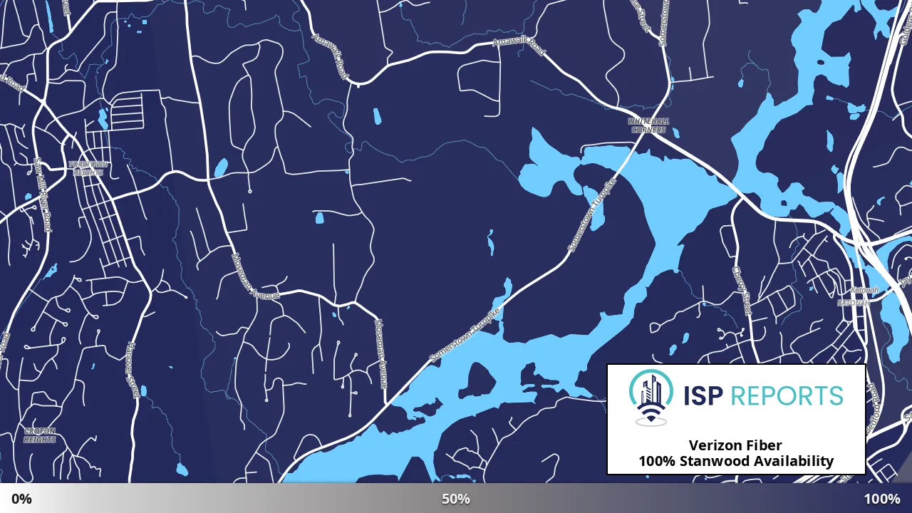 Stanwood, NY map of internet availability