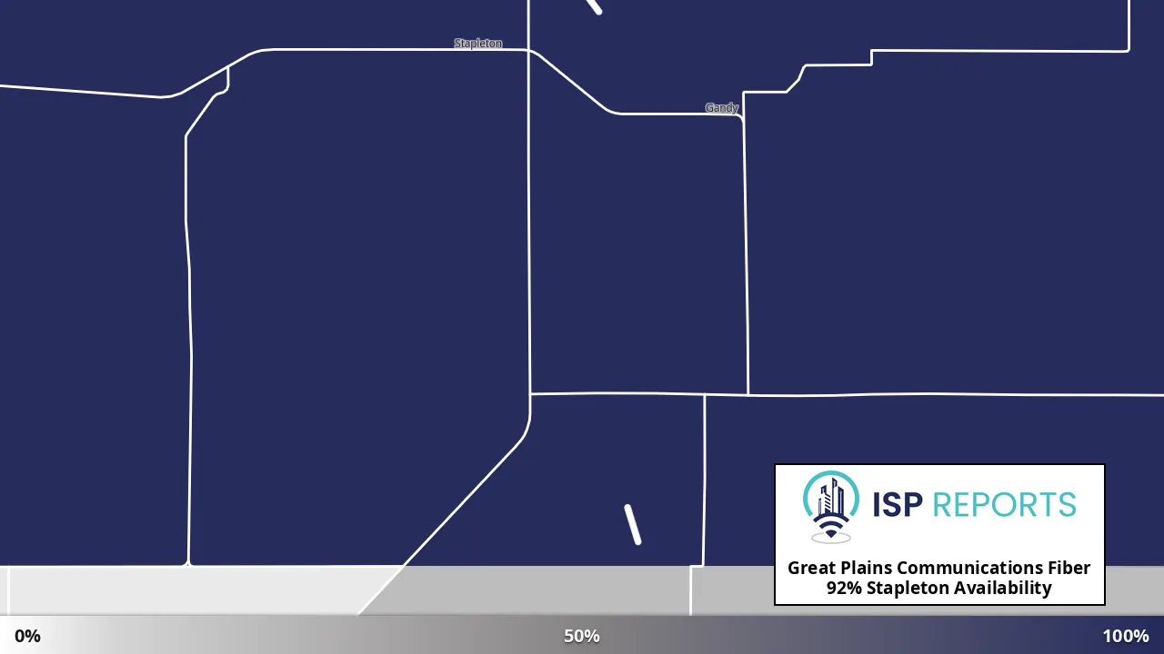 Stapleton, NE map of internet availability