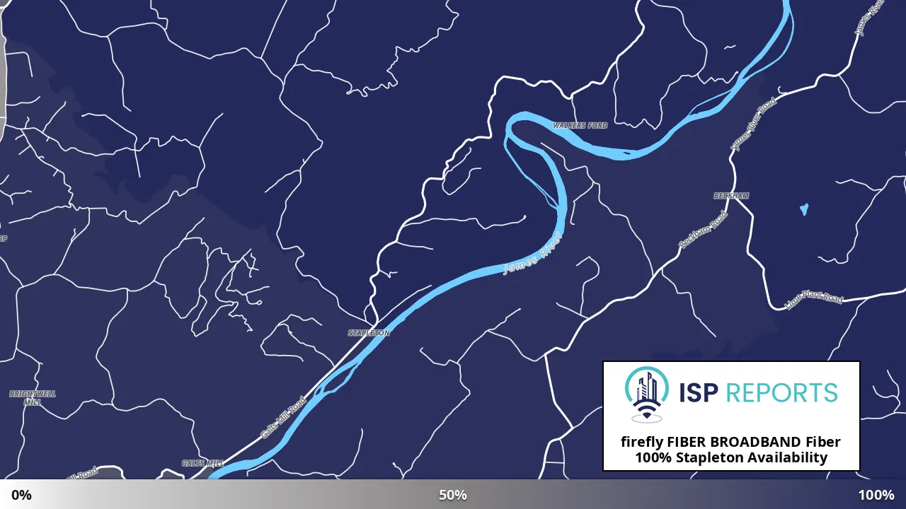 Stapleton, VA map of internet availability