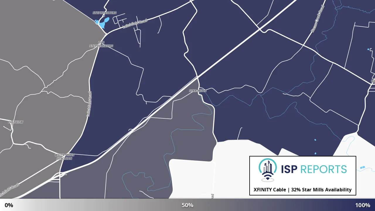 Star Mills, KY map of internet availability