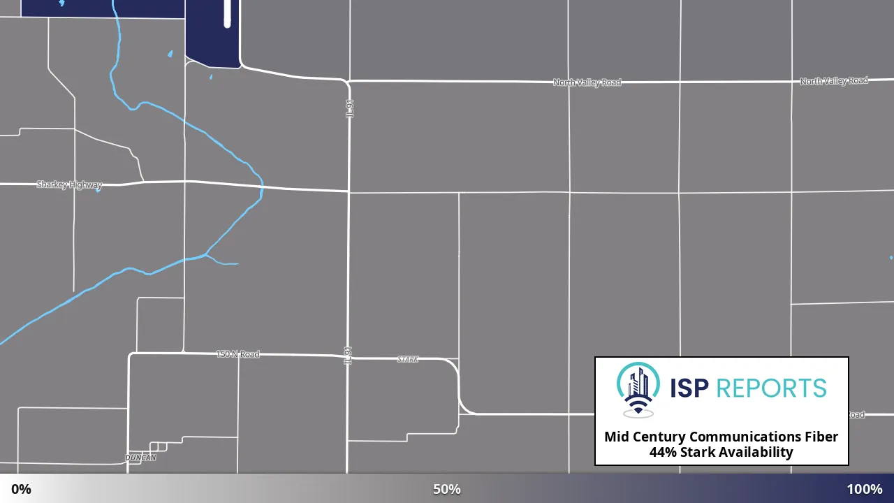 Stark, IL map of internet availability