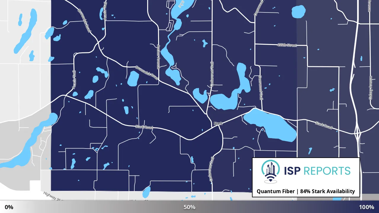 Stark, MN map of internet availability