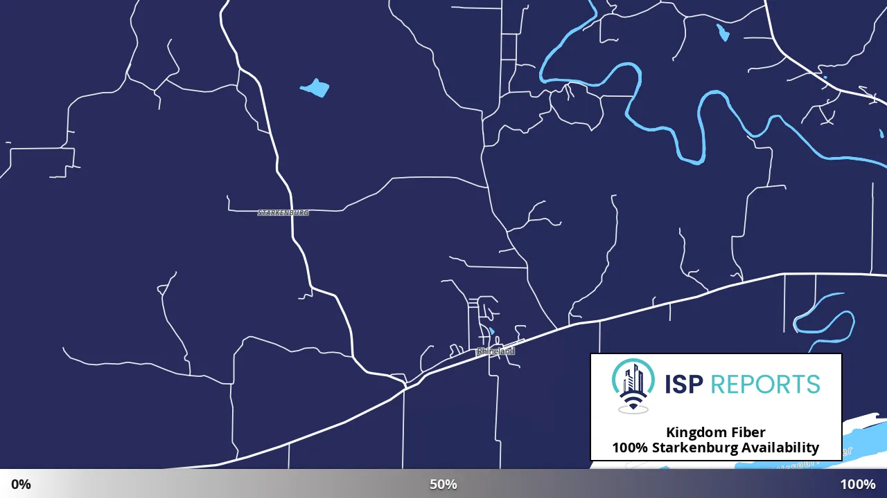 Starkenburg, MO map of internet availability