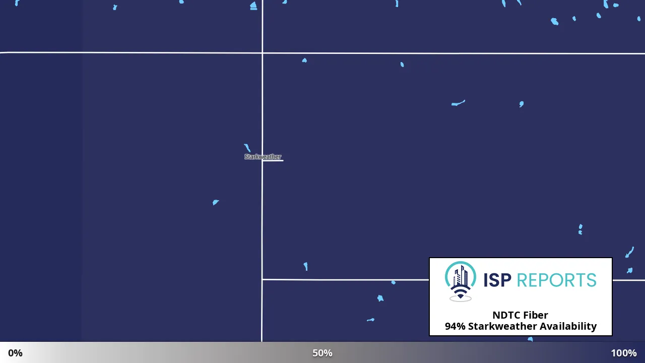 Starkweather, ND map of internet availability