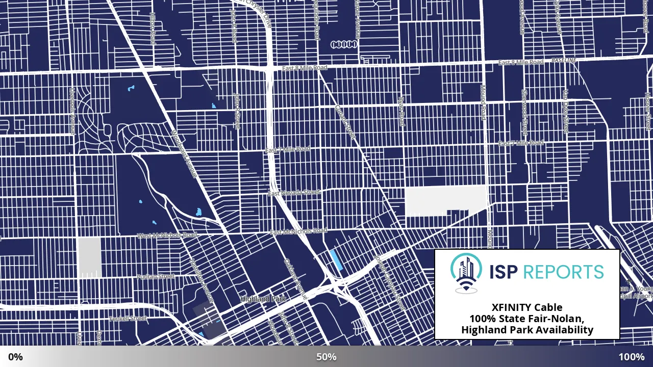 State Fair-Nolan, Highland Park, MI map of internet availability