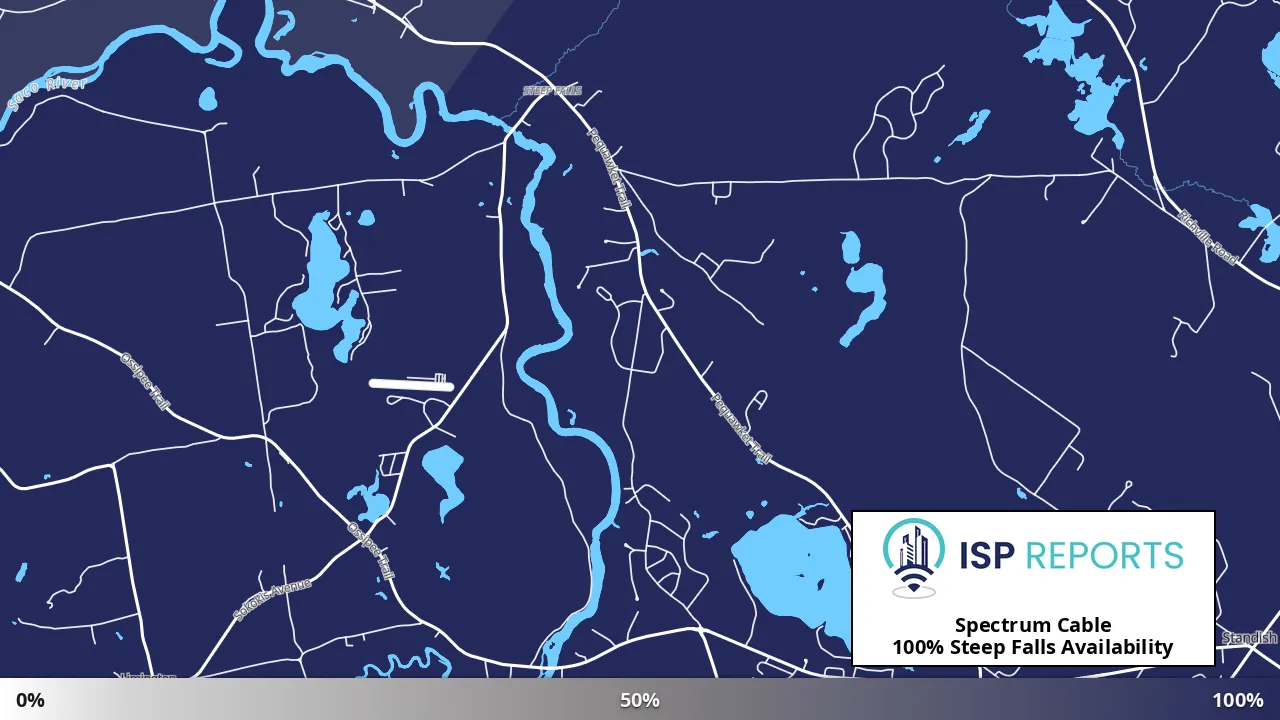 Steep Falls, ME map of internet availability