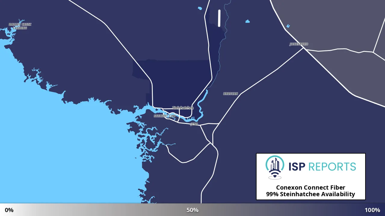 Steinhatchee, FL map of internet availability