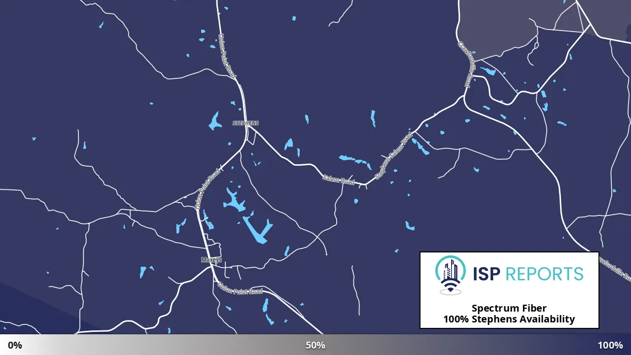 Stephens, GA map of internet availability