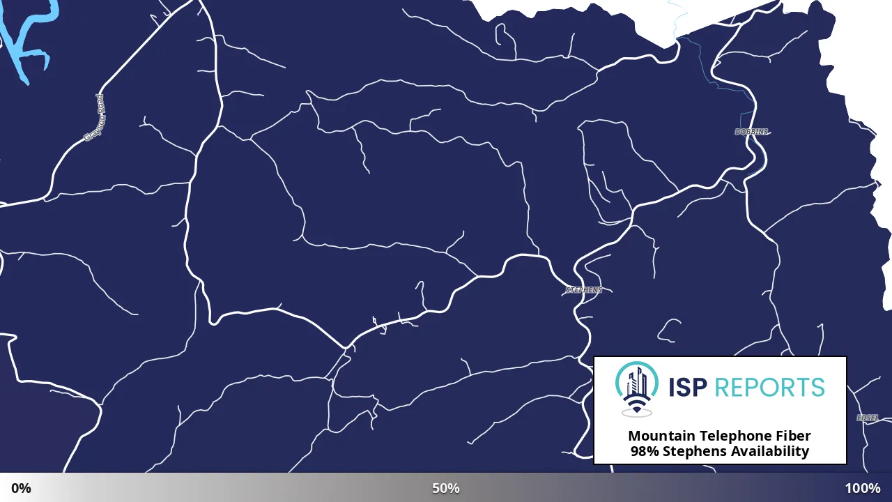 Stephens, KY map of internet availability