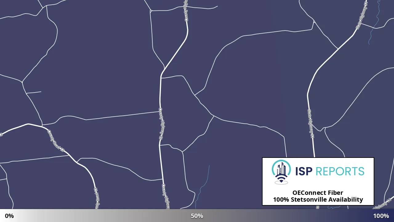 Stetsonville, NY map of internet availability