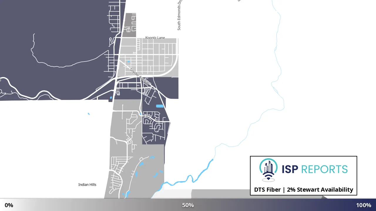 Stewart, NV map of internet availability