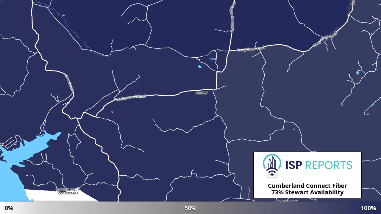 Stewart, TN map of internet availability