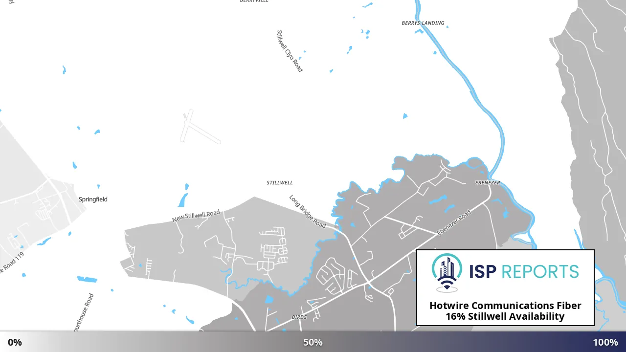 Stillwell, GA map of internet availability