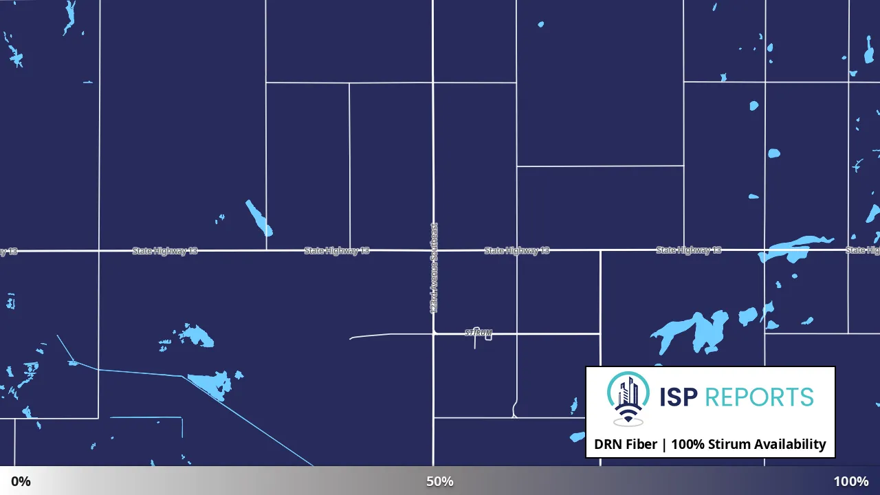 Stirum, ND map of internet availability