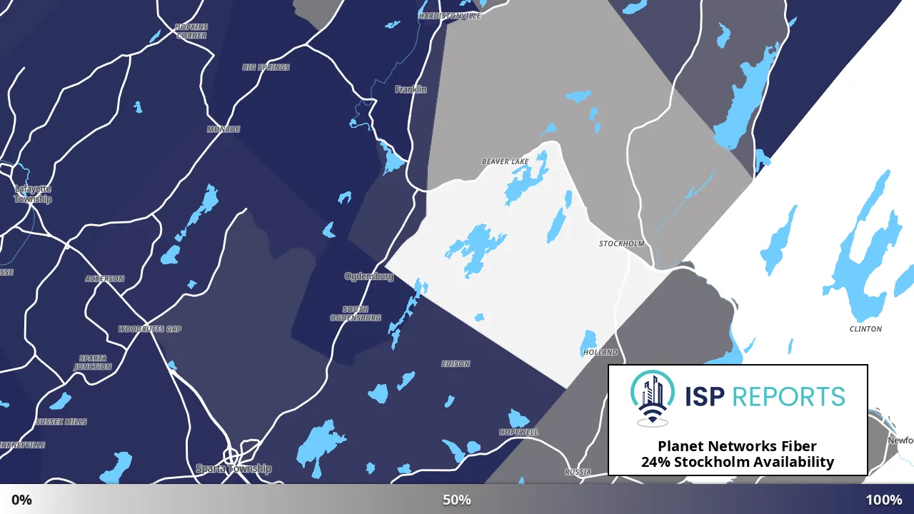 Stockholm, NJ map of internet availability