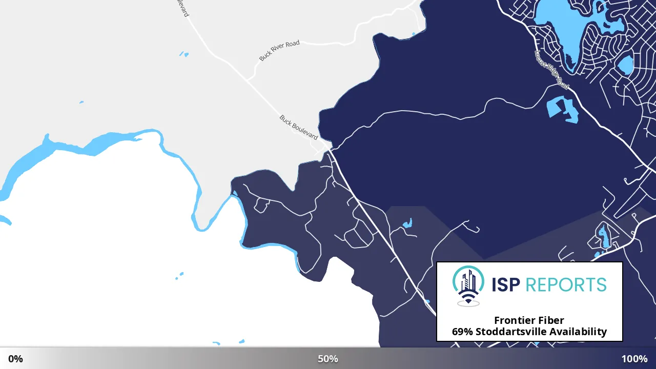 Stoddartsville, PA map of internet availability