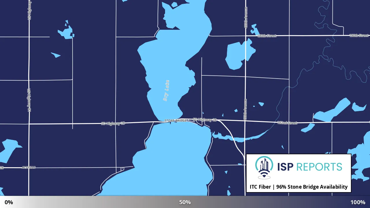 Stone Bridge, SD map of internet availability