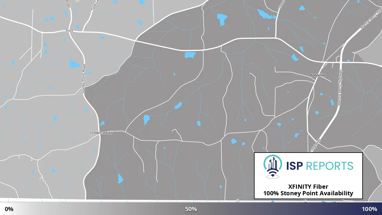 Stoney Point, GA map of internet availability