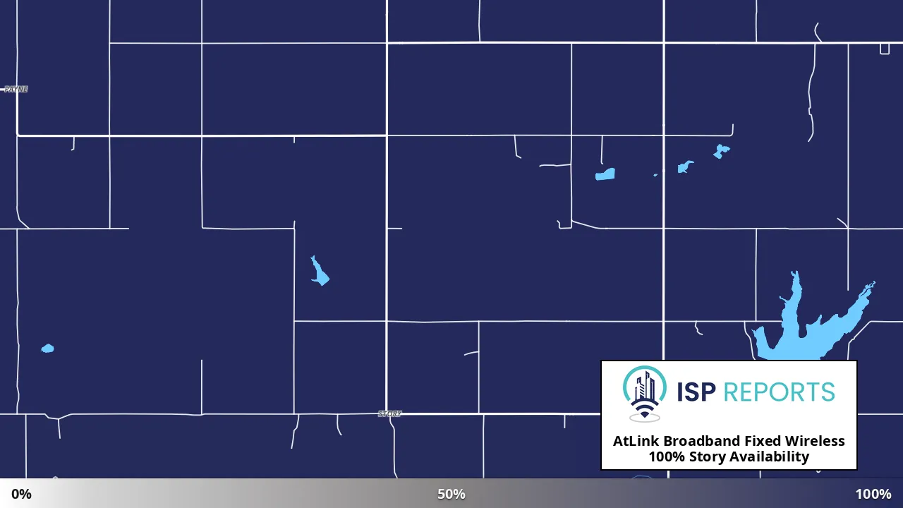 Story, OK map of internet availability