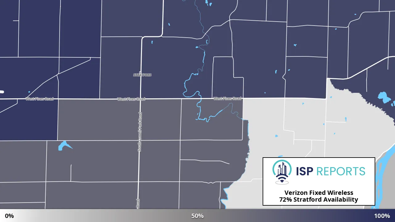 Stratford, IL map of internet availability