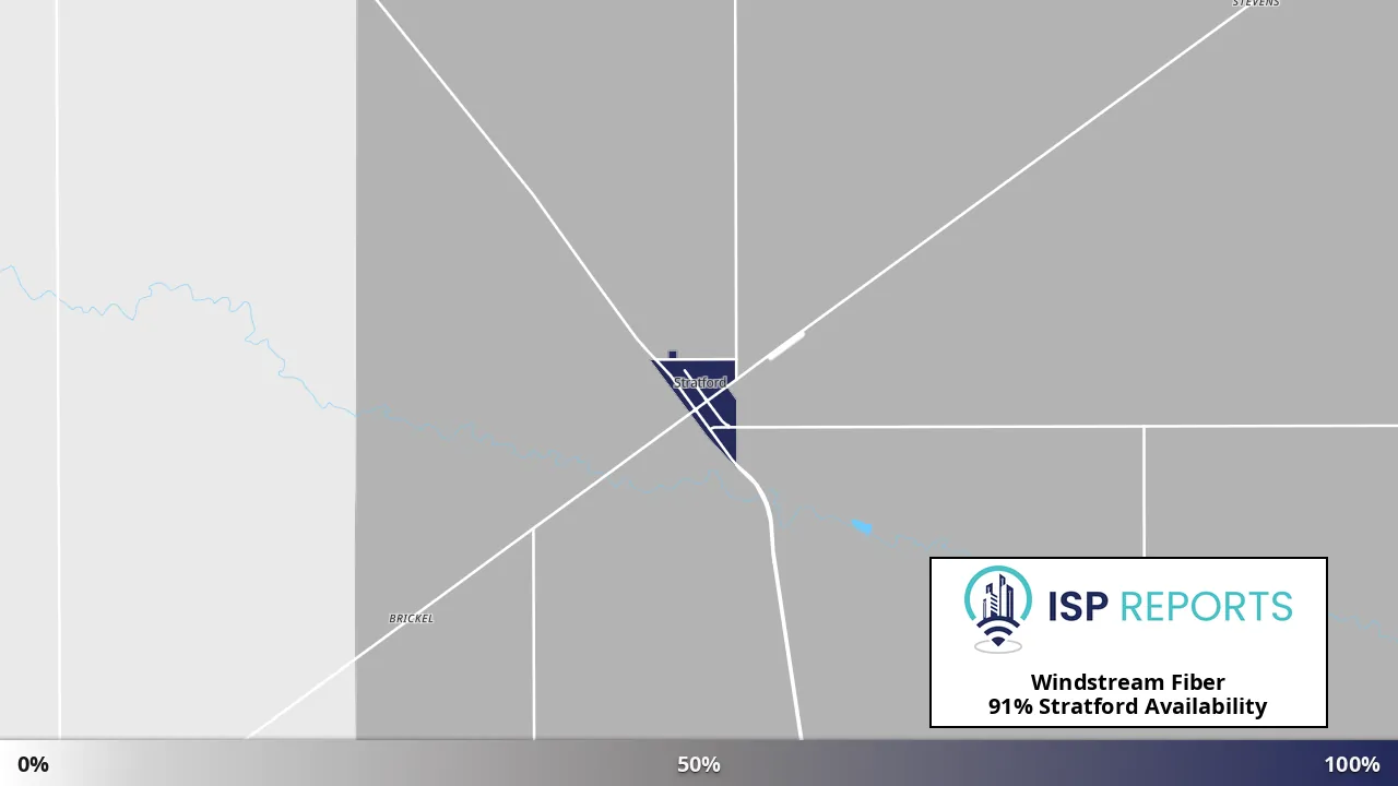 Stratford, TX map of internet availability