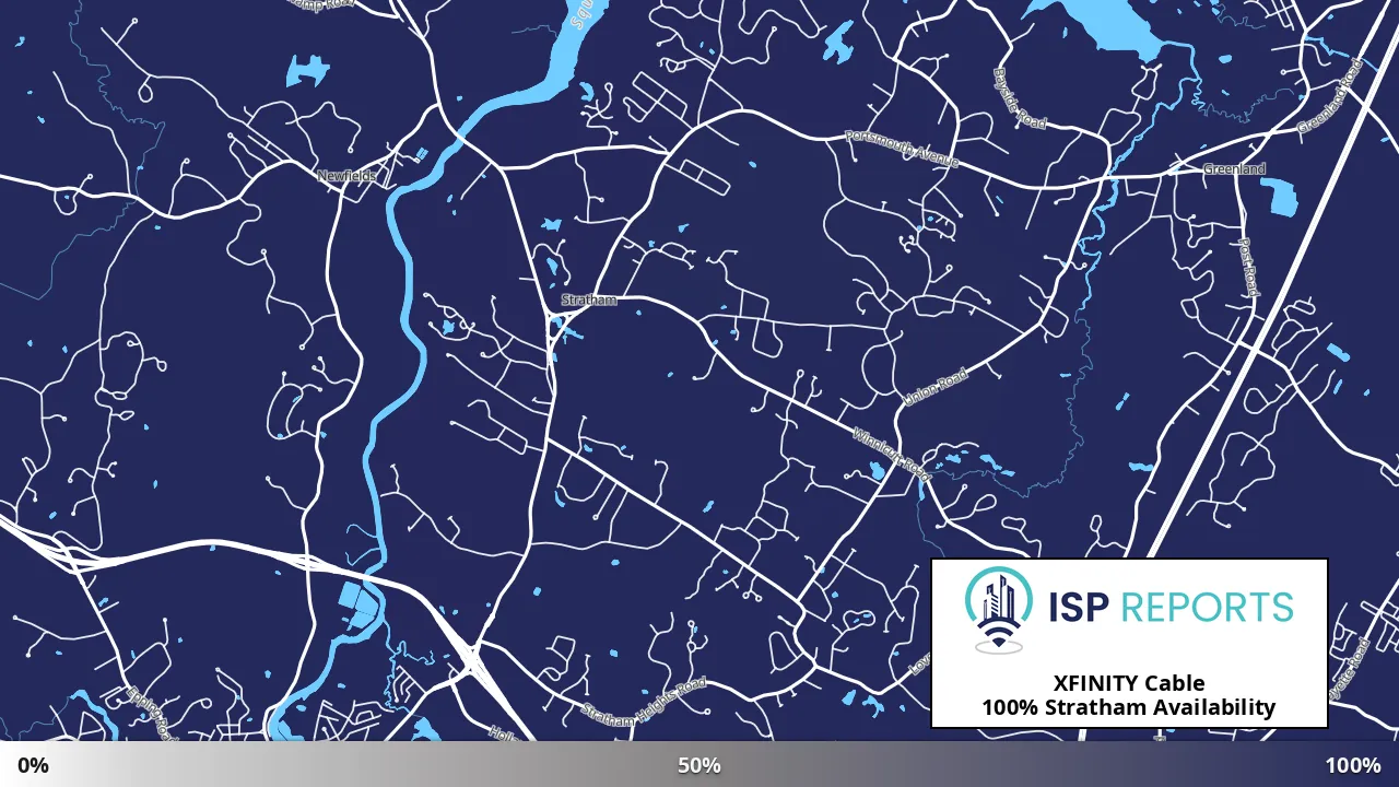 Stratham, NH map of internet availability
