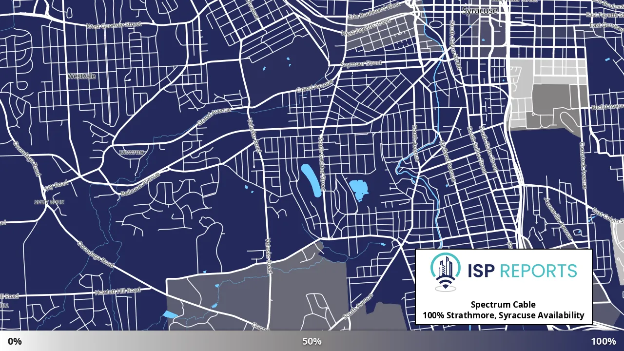 Strathmore, Syracuse, NY map of internet availability
