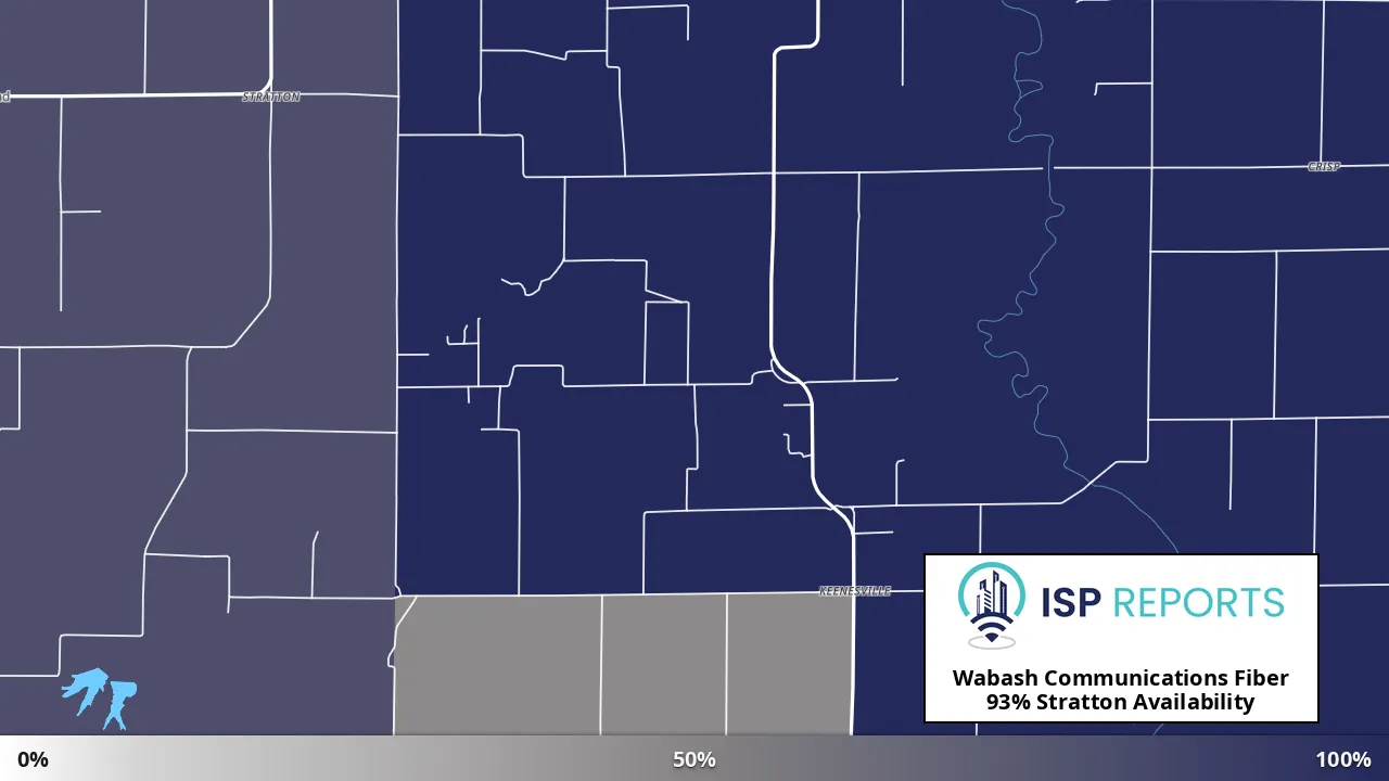 Stratton, IL map of internet availability