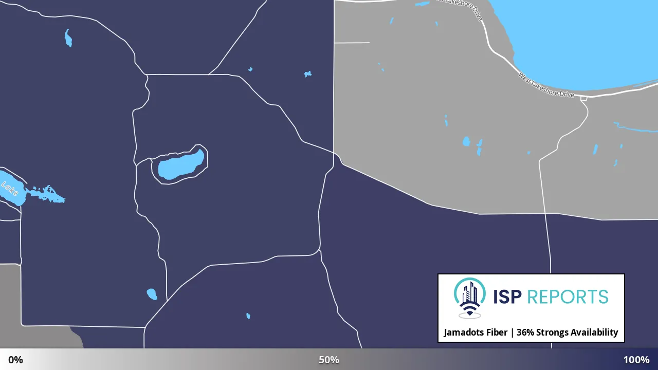 Strongs, MI map of internet availability
