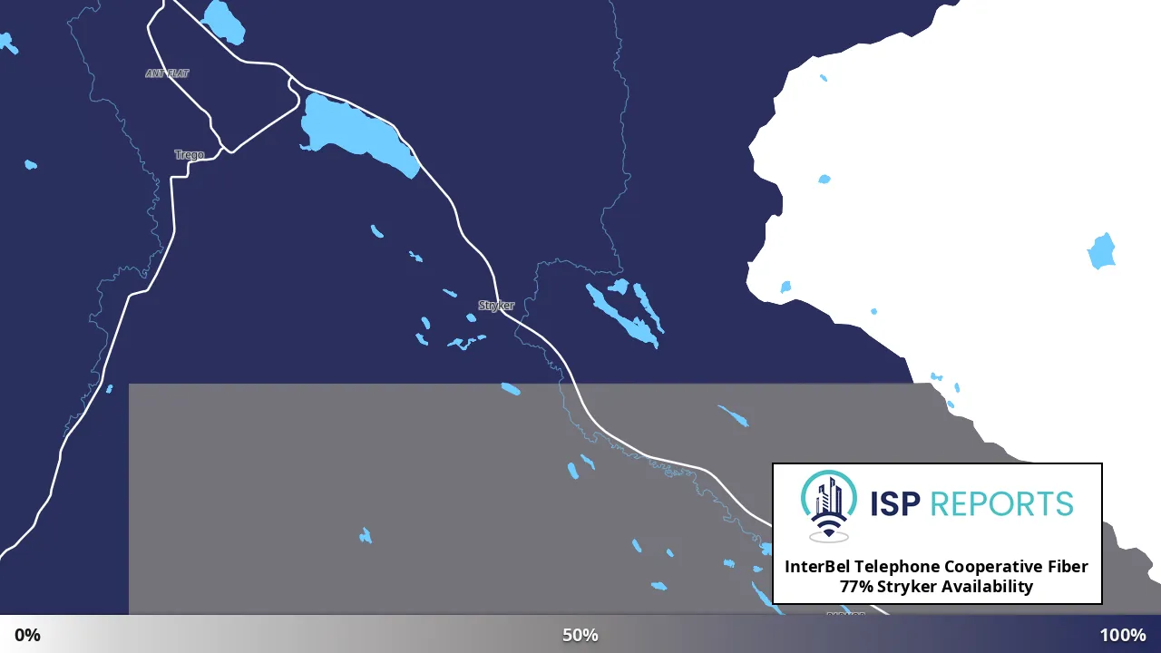Stryker, MT map of internet availability