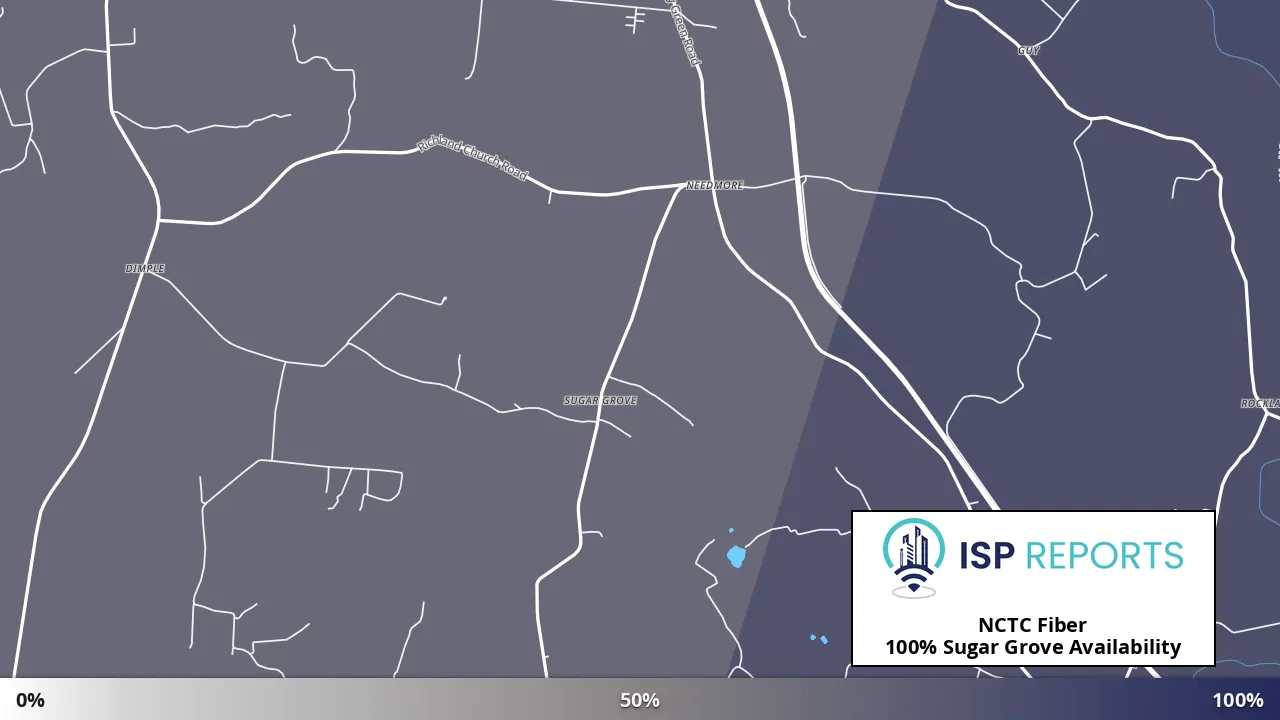 Sugar Grove, KY map of internet availability