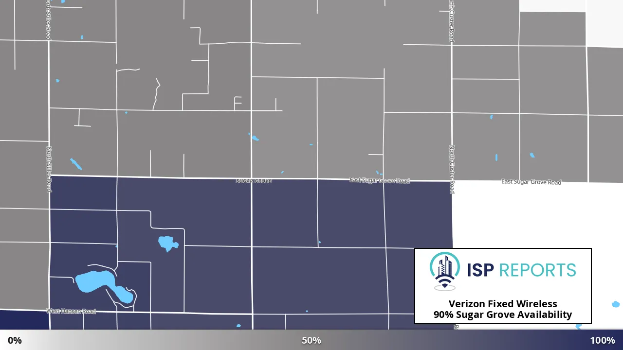 Sugar Grove, MI map of internet availability