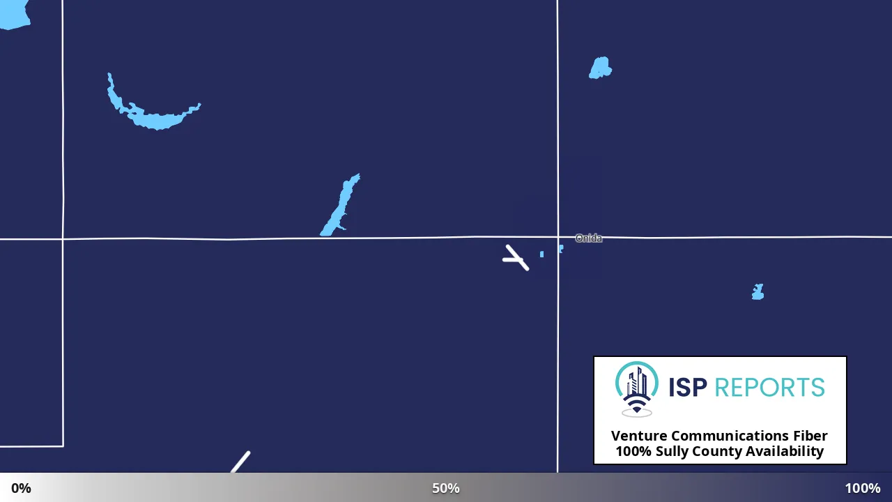 Sully County, SD map of internet availability