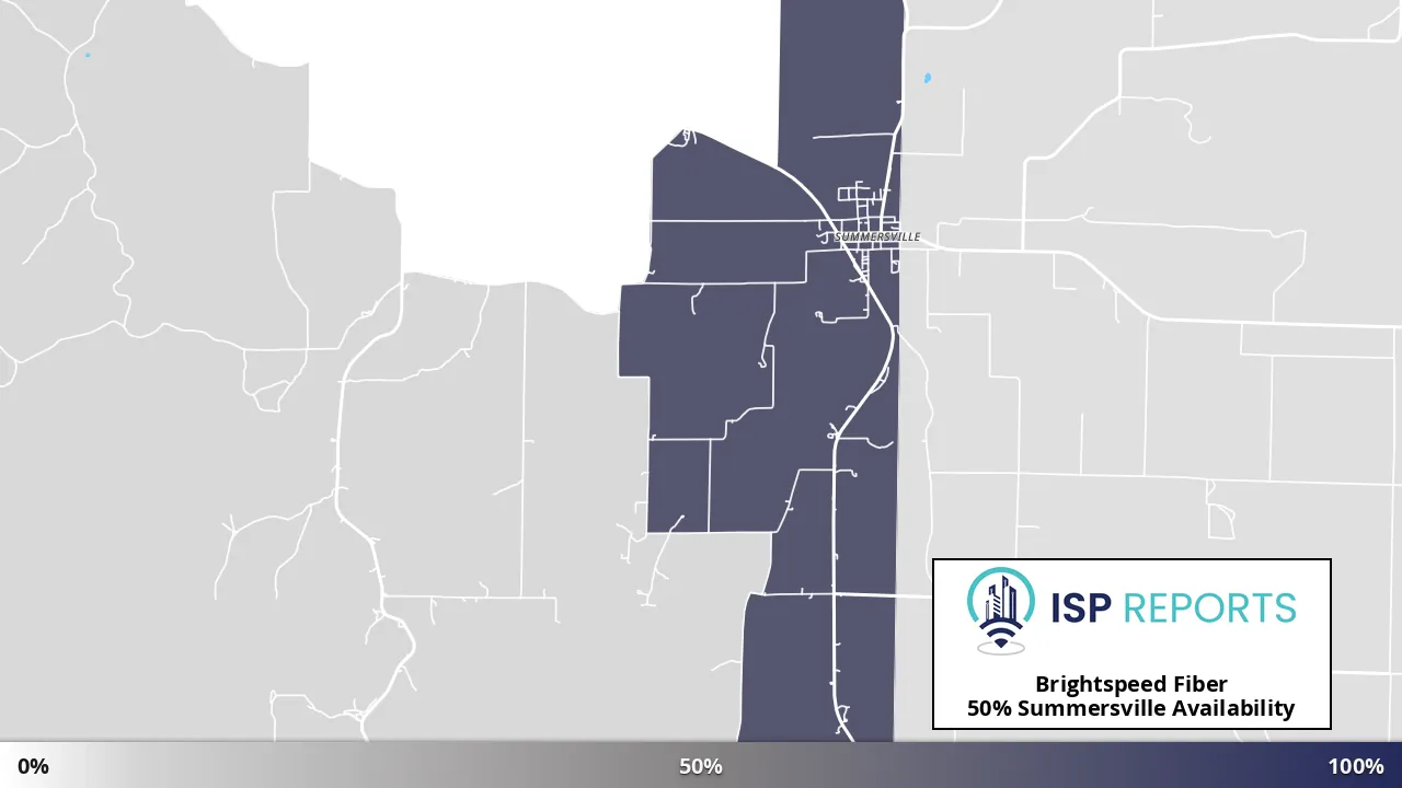 Summersville, MO map of internet availability