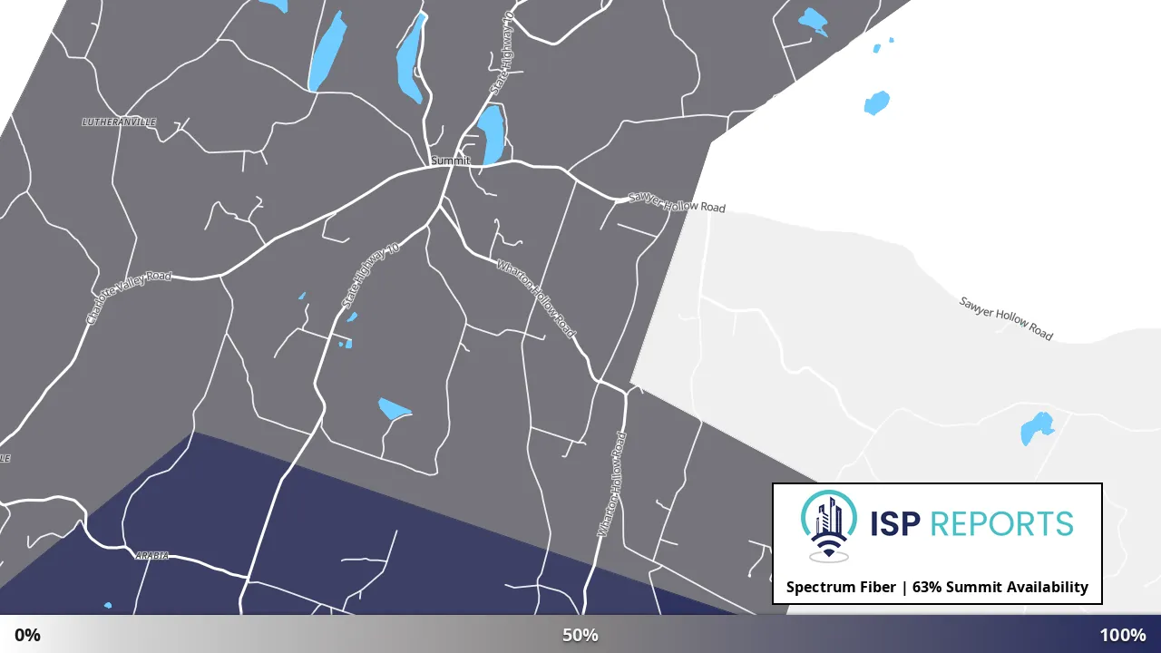 Summit, NY map of internet availability