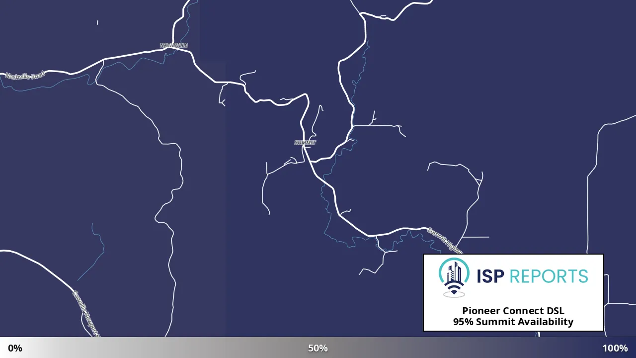 Summit, OR map of internet availability